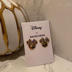 Gold Minnie earrings